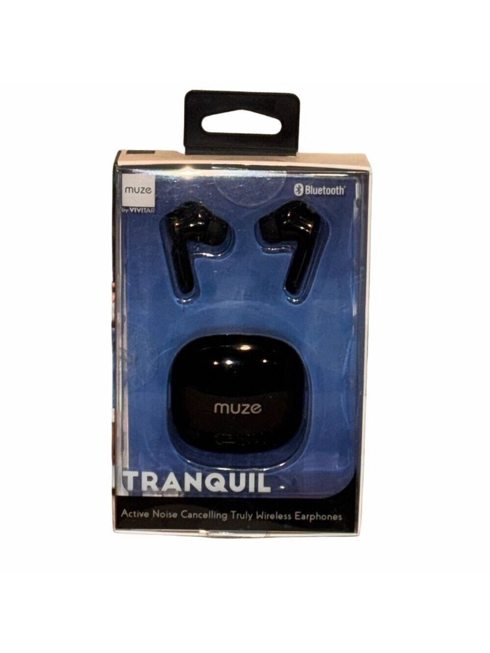 Tranquil Wireless Earphones Black Noise Cancelling NIB
